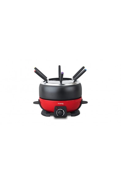 Electric fondue set for 6 persons